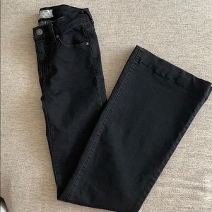 Free People Black Wide Leg Jeans